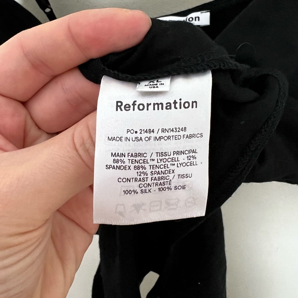 Reformation • Black Emmett Bodysuit - Picture 7 of 11